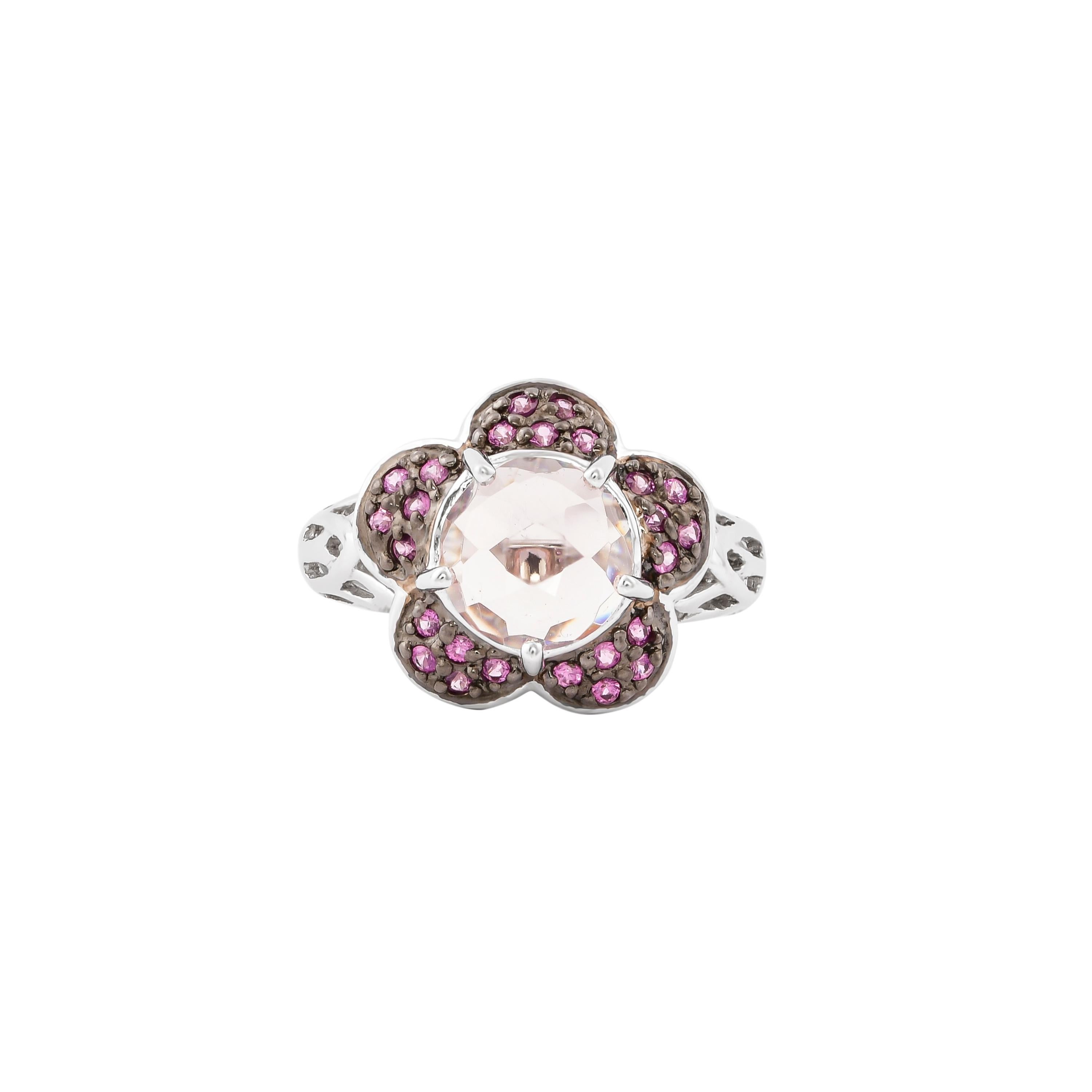 3 carat pink sapphire ring
