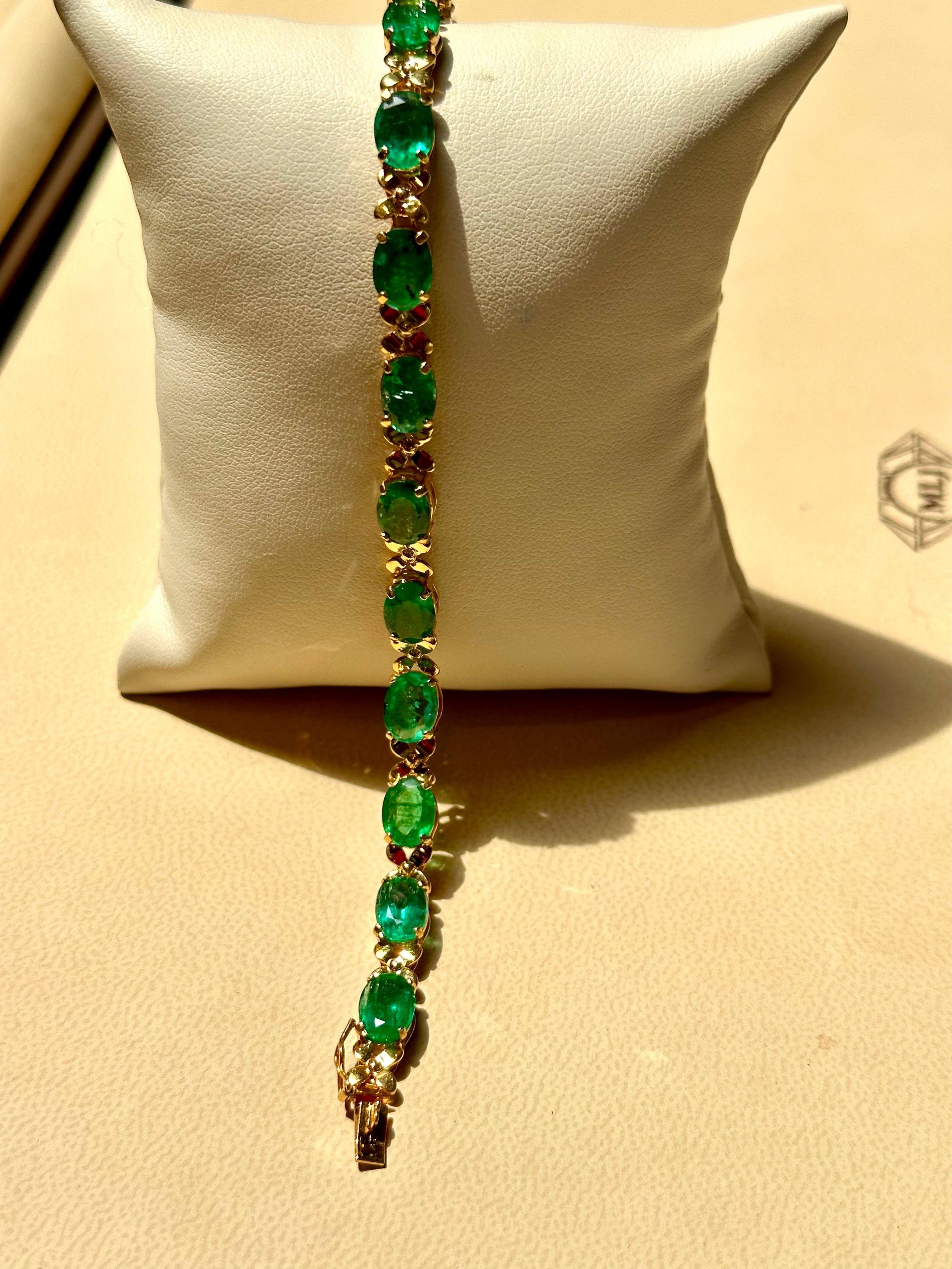 genuine emerald bracelet