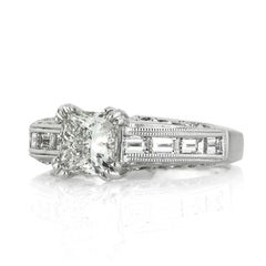 2.3 Carat Princess Diamond Ring Brilliant White 14K Gold Effortless Elegance