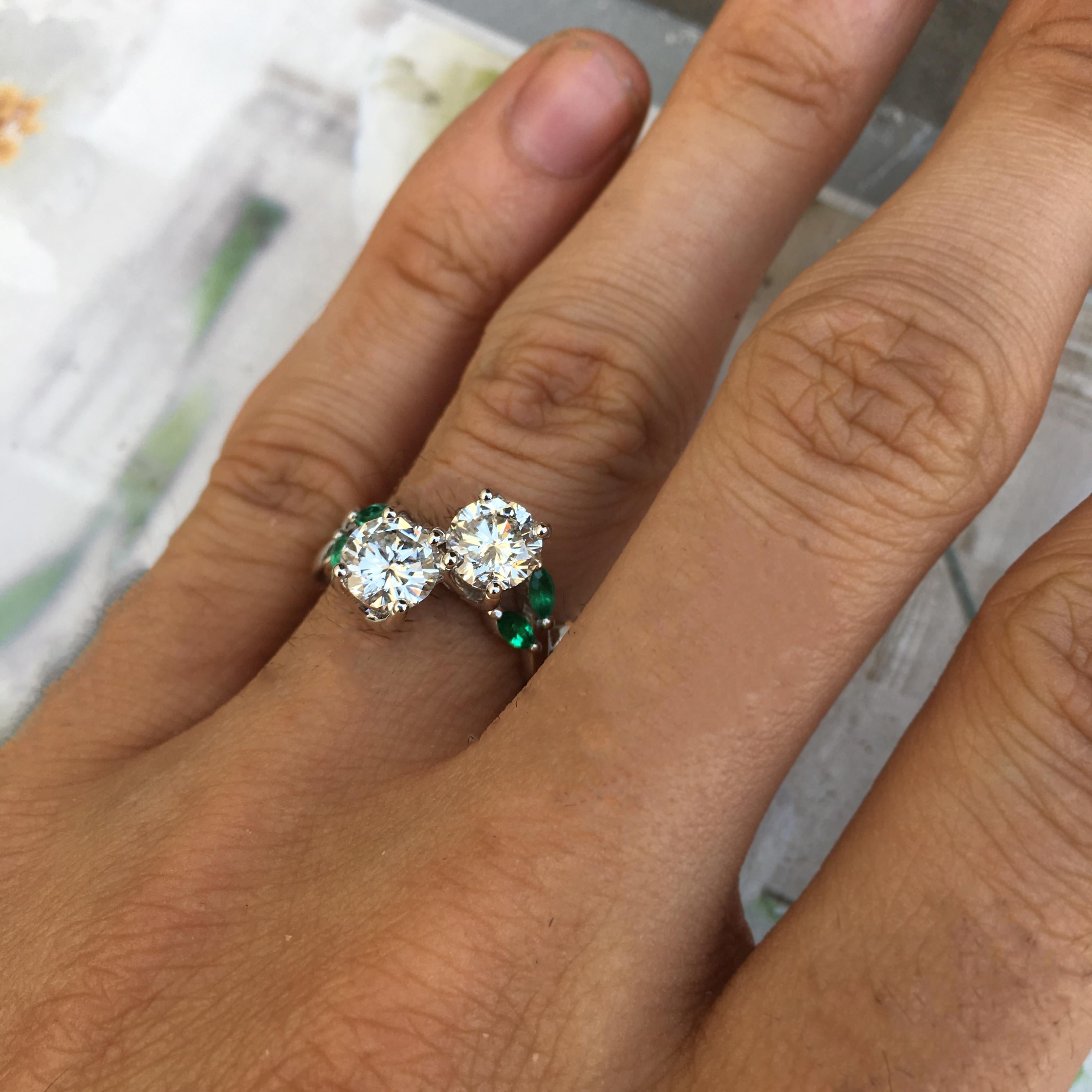 Can be sized to any finger size, ring will be made to order and take approximately  3- 6 business weeks. If you need a sooner date let us know and we will see if we can accommodate you.

Price is for ring as shown, you can adjust size of stones or
