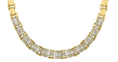 23 Ct Diamond Necklace & Earrings Bridal Suite by Star Forest 105 Gm 18 K Gold