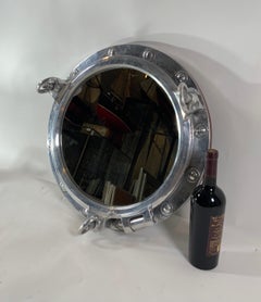 Aluminum Ship’s Porthole Mirror