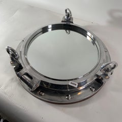 Aluminum Ship's Porthole Mirror