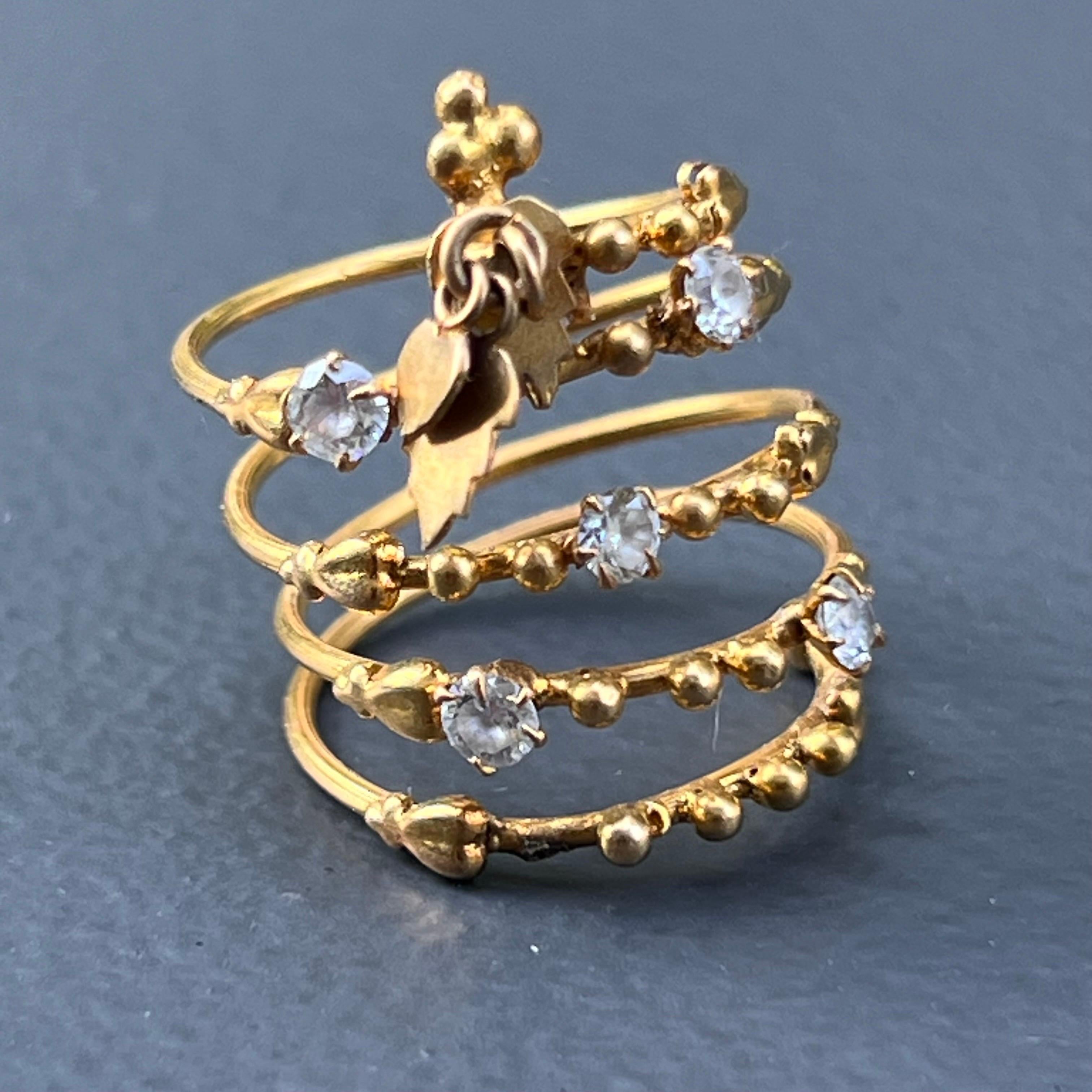 23 Karat solid gold coiled Ring Handmade Jewelry  For Sale 4