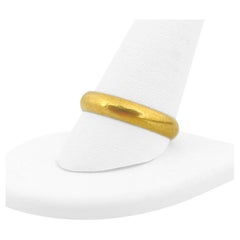 23 Karat Yellow Gold Solid Men's Band Ring