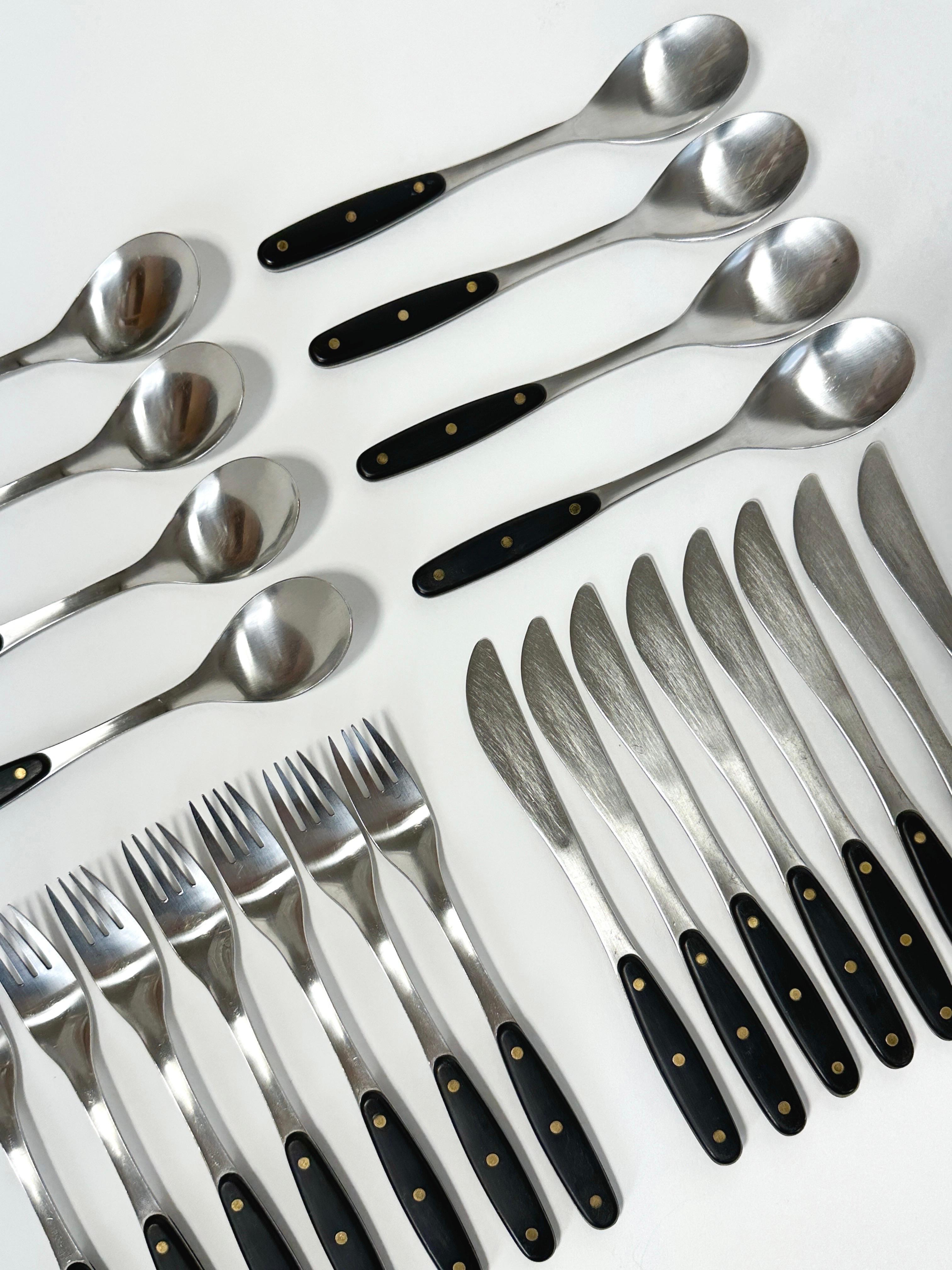 23 Pcs Adolf Babel Kievari Flatware Hackman Finland 1970s Stainless Steel 5