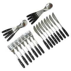 23 Pcs Adolf Babel Kievari Flatware Hackman Finland 1970s Stainless Steel