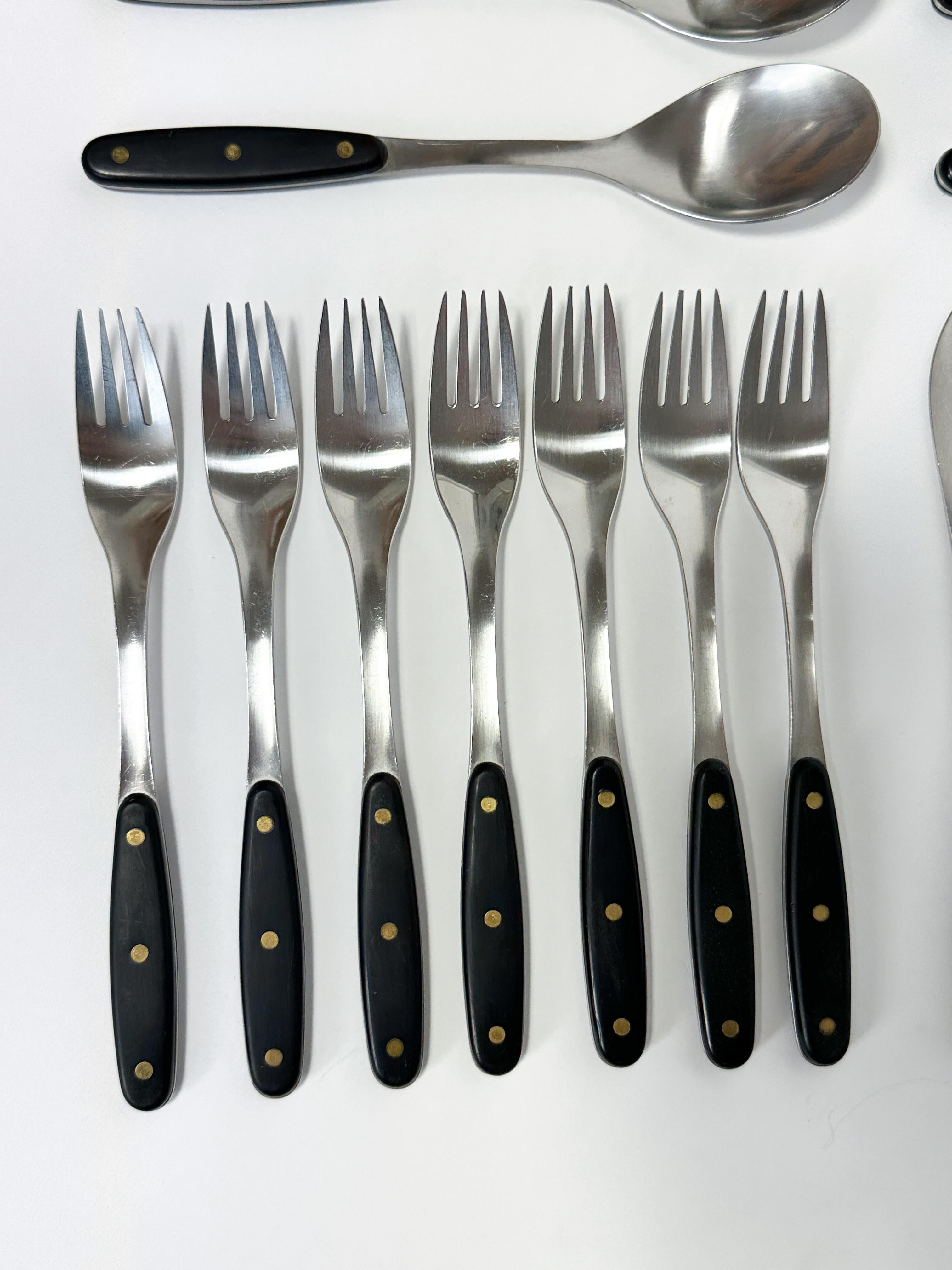Finnish 23 Pcs Adolf Babel Kievari Flatware Hackman Finland 1970s Stainless Steel