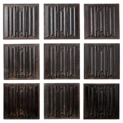 23 x Carved Linen Fold Oak Panels
