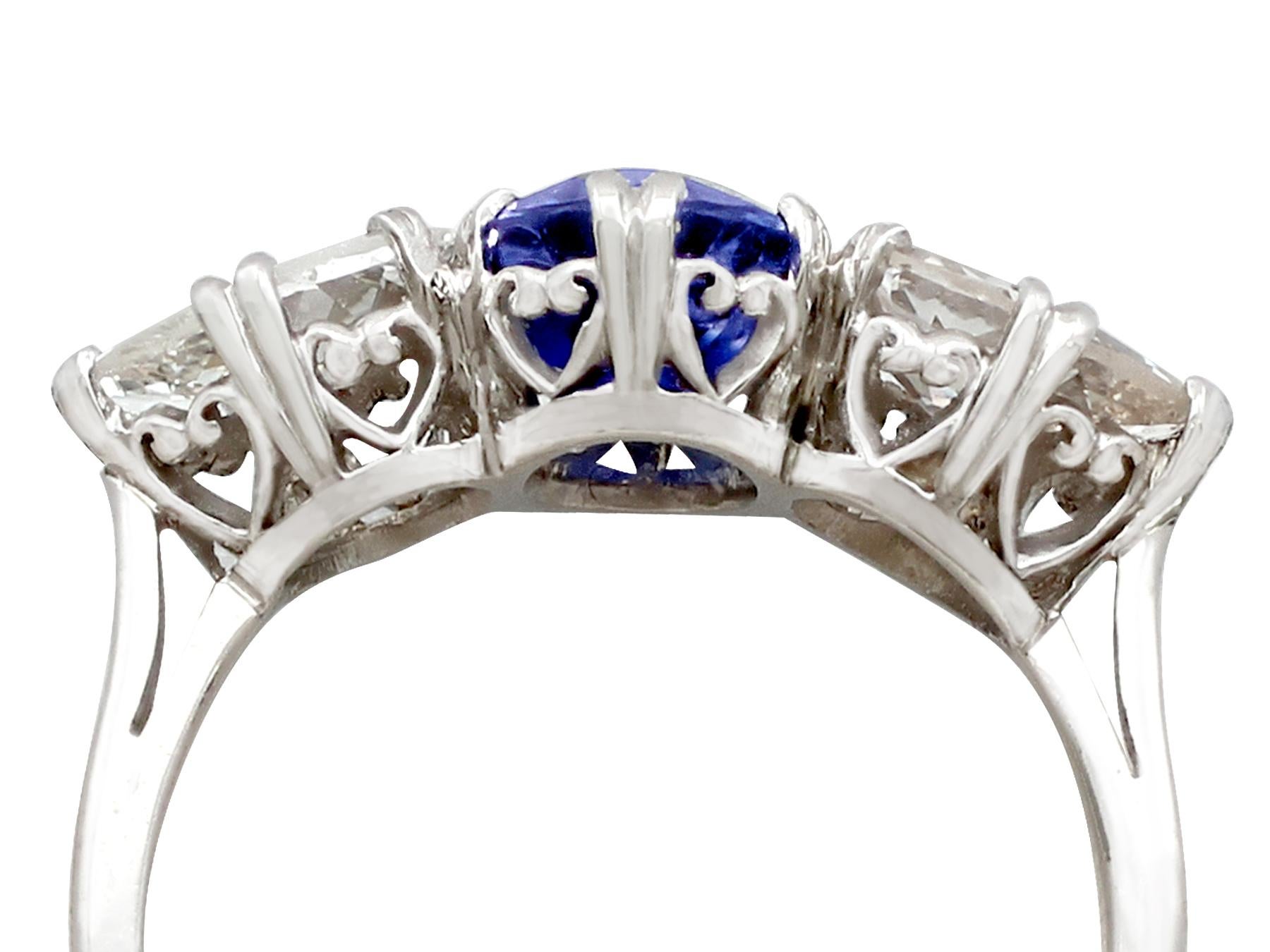sapphire and diamond trilogy ring