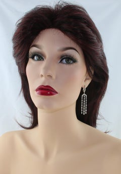 2.30 Carat Chandelier Diamond Gold Earrings