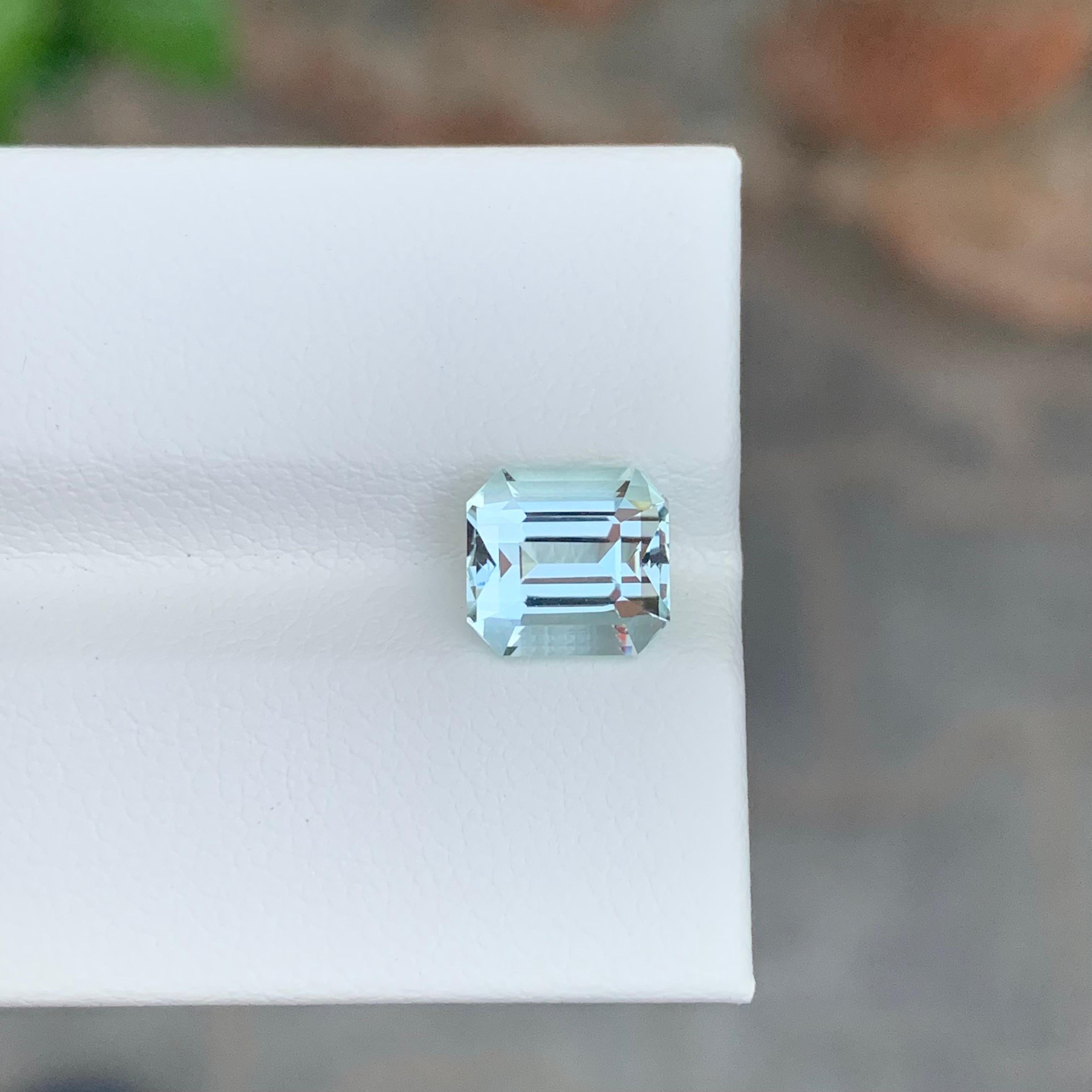 Cushion Cut 2.30 Carat Genuine Natural Loose Aquamarine Cushion Shape Gemstone For Sale