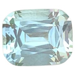 2.30 Carat Loose Light Blue Aquamarine Stone Cushion Cut Natural Pakistani Gem