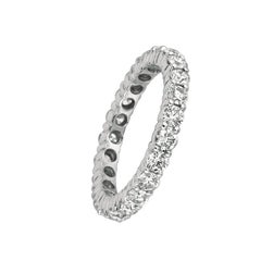 2.30 Carat Natural Diamond Eternity Band Ring G SI 14 Karat White Gold 23 Stones