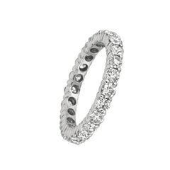 2.30 Carat Natural Diamond Eternity Band Ring G SI 14 Karat White Gold 23 Stones