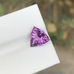 2.30 Carat Natural Loose Amethyst Trillion Cut Gemstone
