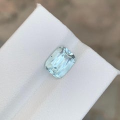 2.30 Carat Natural Loose Aquamarine Cushion Cut Gemstone