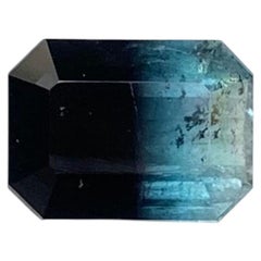 2.30 Carat Natural Loose Bi Colour Tourmaline Emerald Shape Gemstone