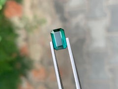 2.30 Carat Natural Loose Deep Lagoon Tourmaline Emerald Shape Gemstone