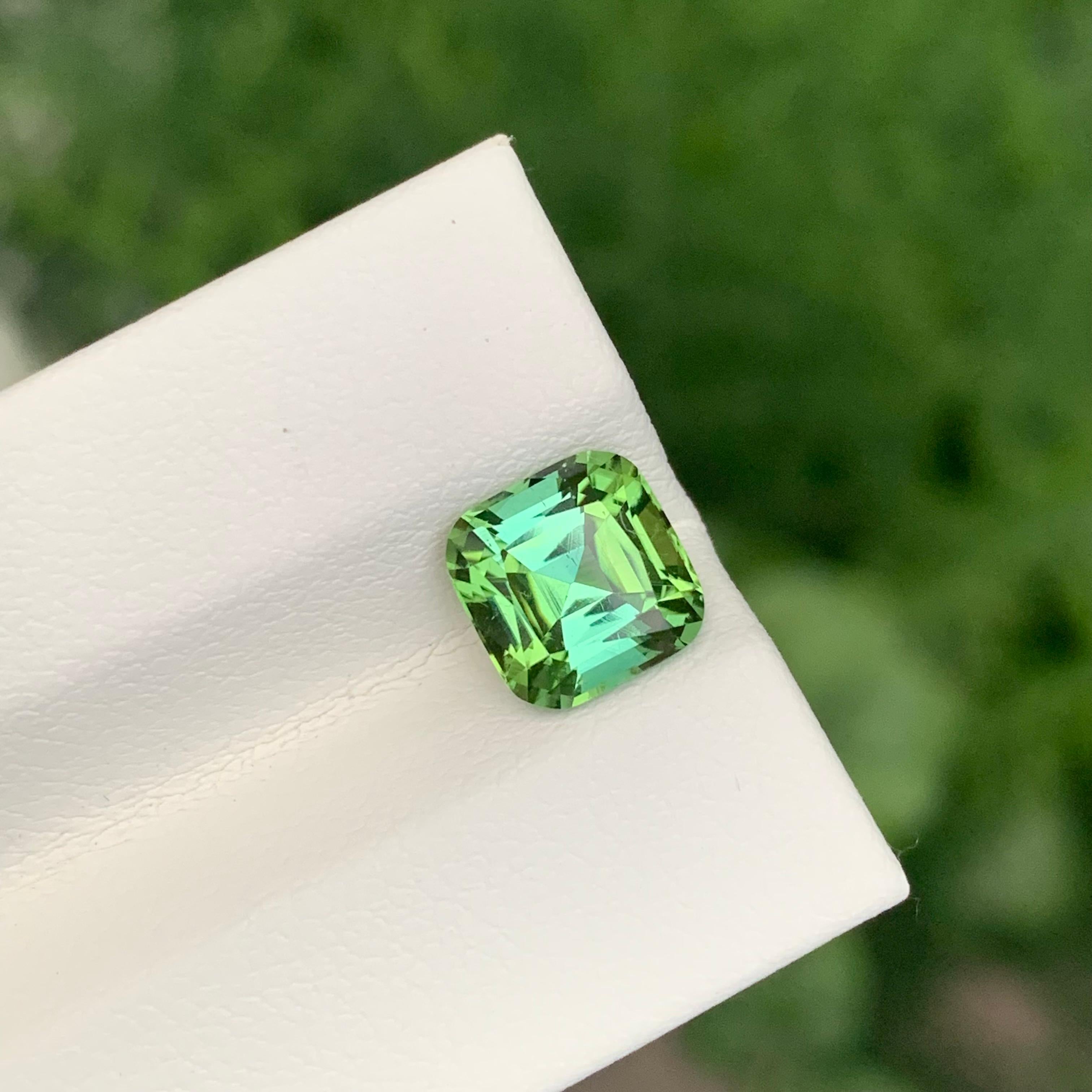 2,30 Karat Natürlicher loser grüner Turmalin mit Lagoon Shade Edelstein (Arts and Crafts) im Angebot