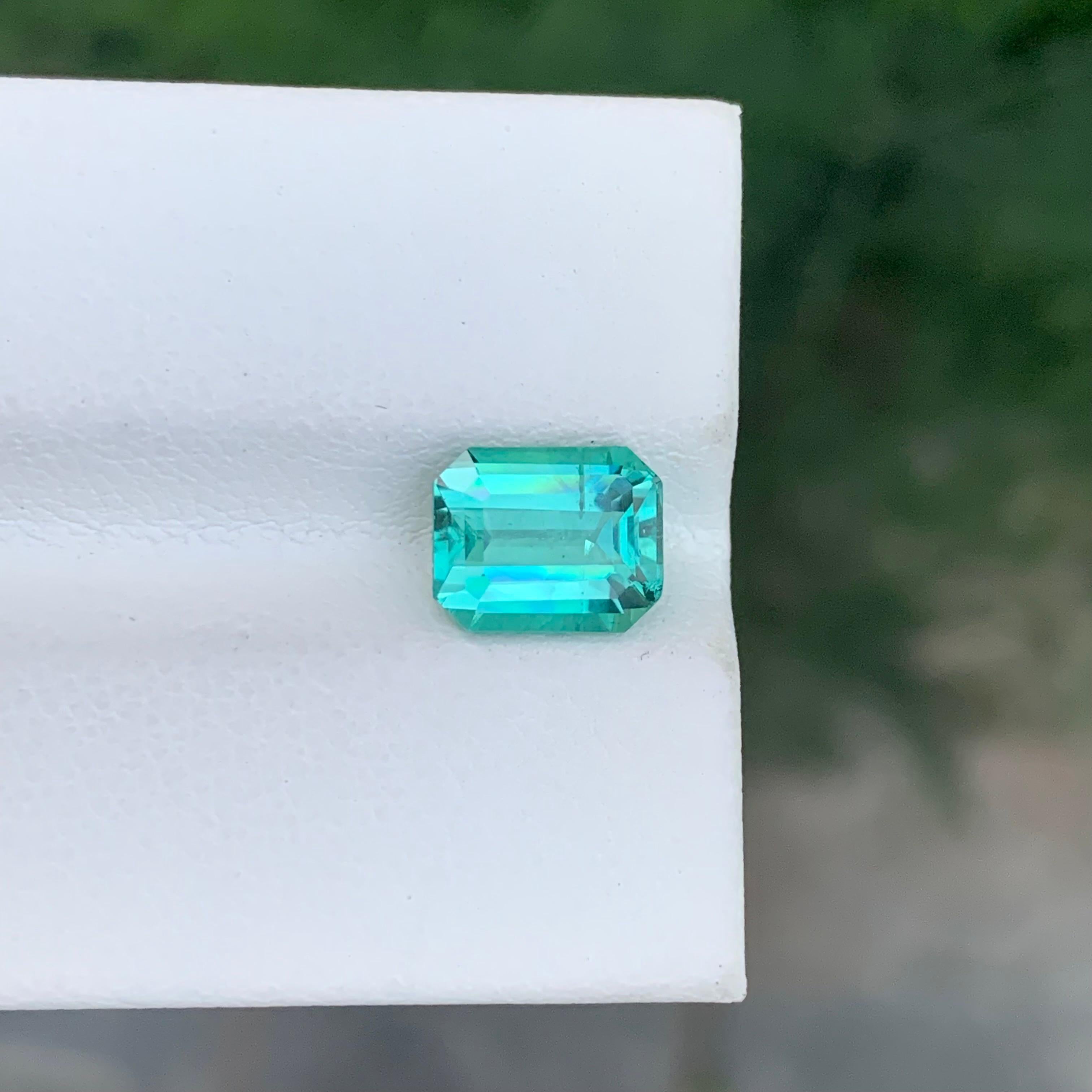 2.30 Carat Natural Loose Lagoon Tourmaline Emerald Shape Gemstone (pierre précieuse en forme d'émeraude) Neuf - En vente à Peshawar, PK