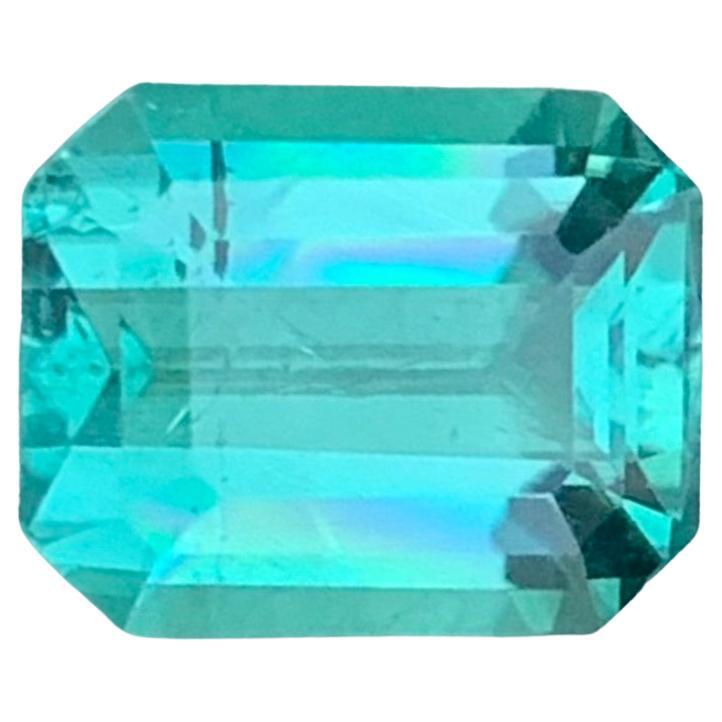 2.30 Carat Natural Loose Lagoon Tourmaline Emerald Shape Gemstone