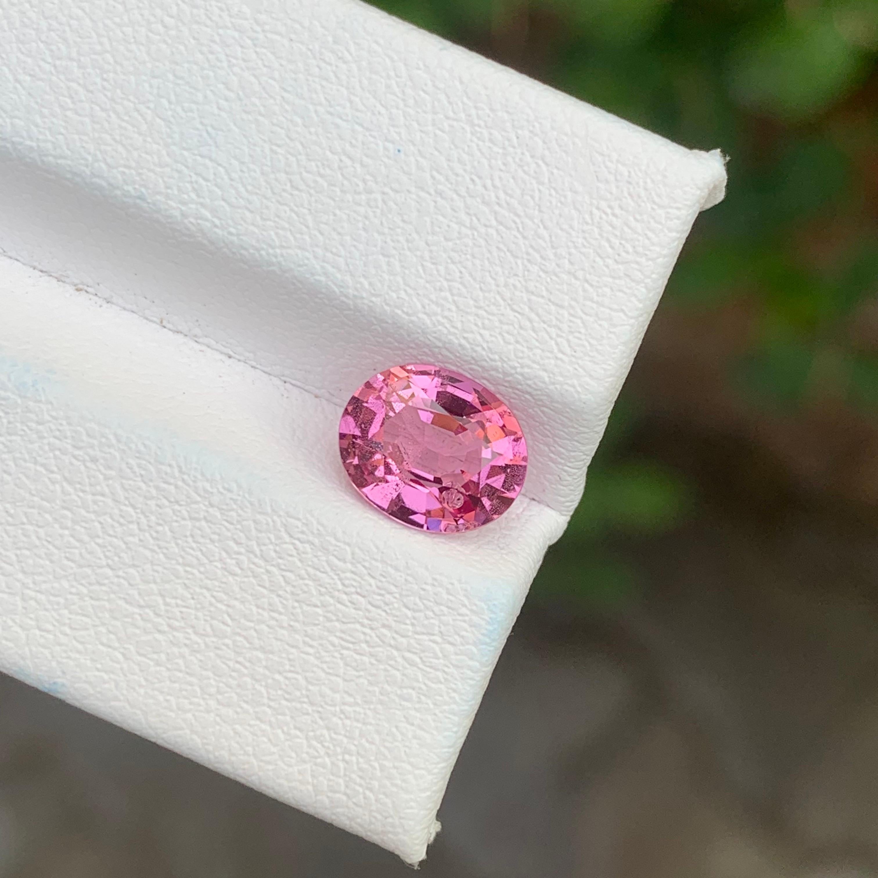 2.30 Carat Natural Loose Pink Spinel Cushion Shape Tanzania’s Gemstone For Sale 4