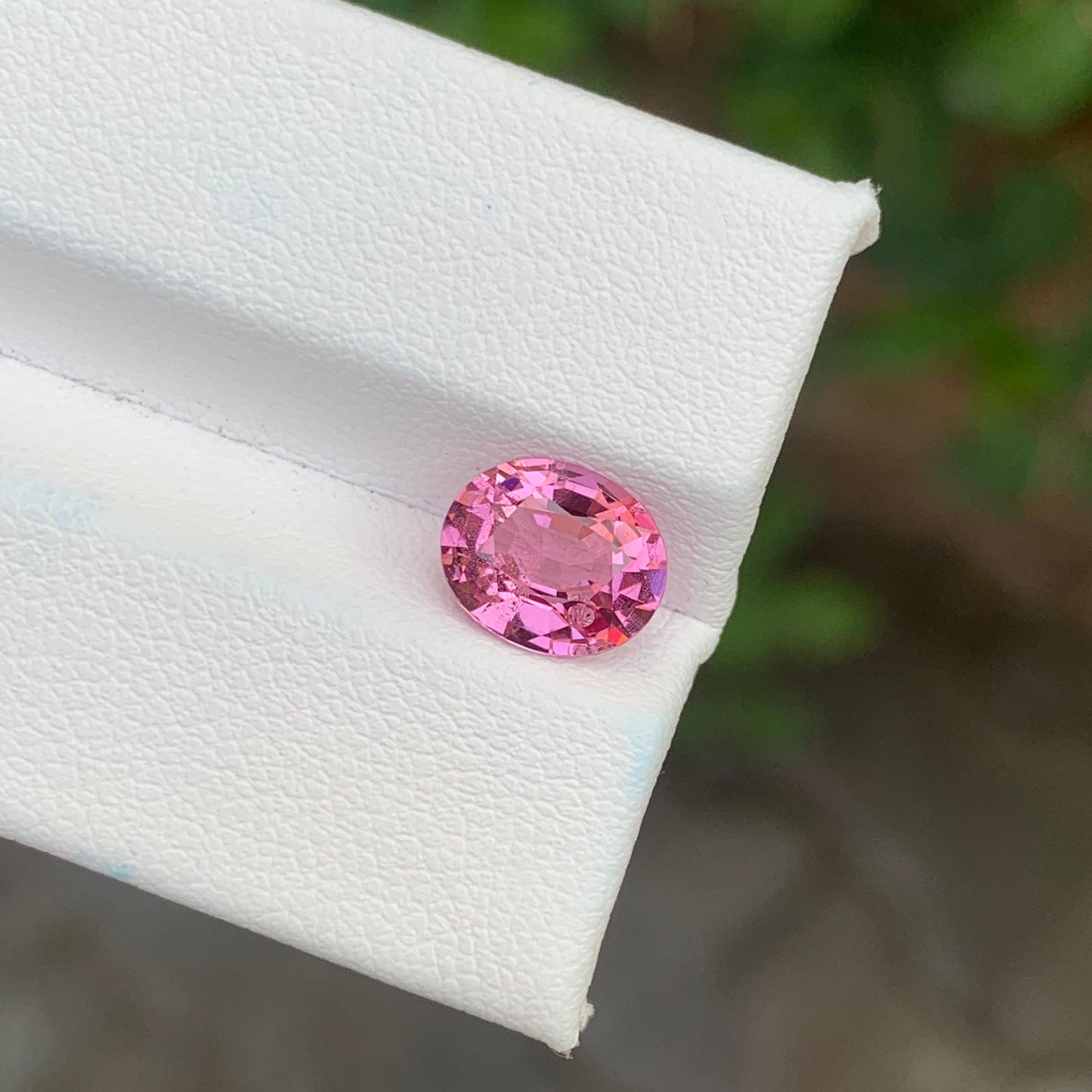 2.30 Carat Natural Loose Pink Spinel Cushion Shape Tanzania’s Gemstone For Sale 6