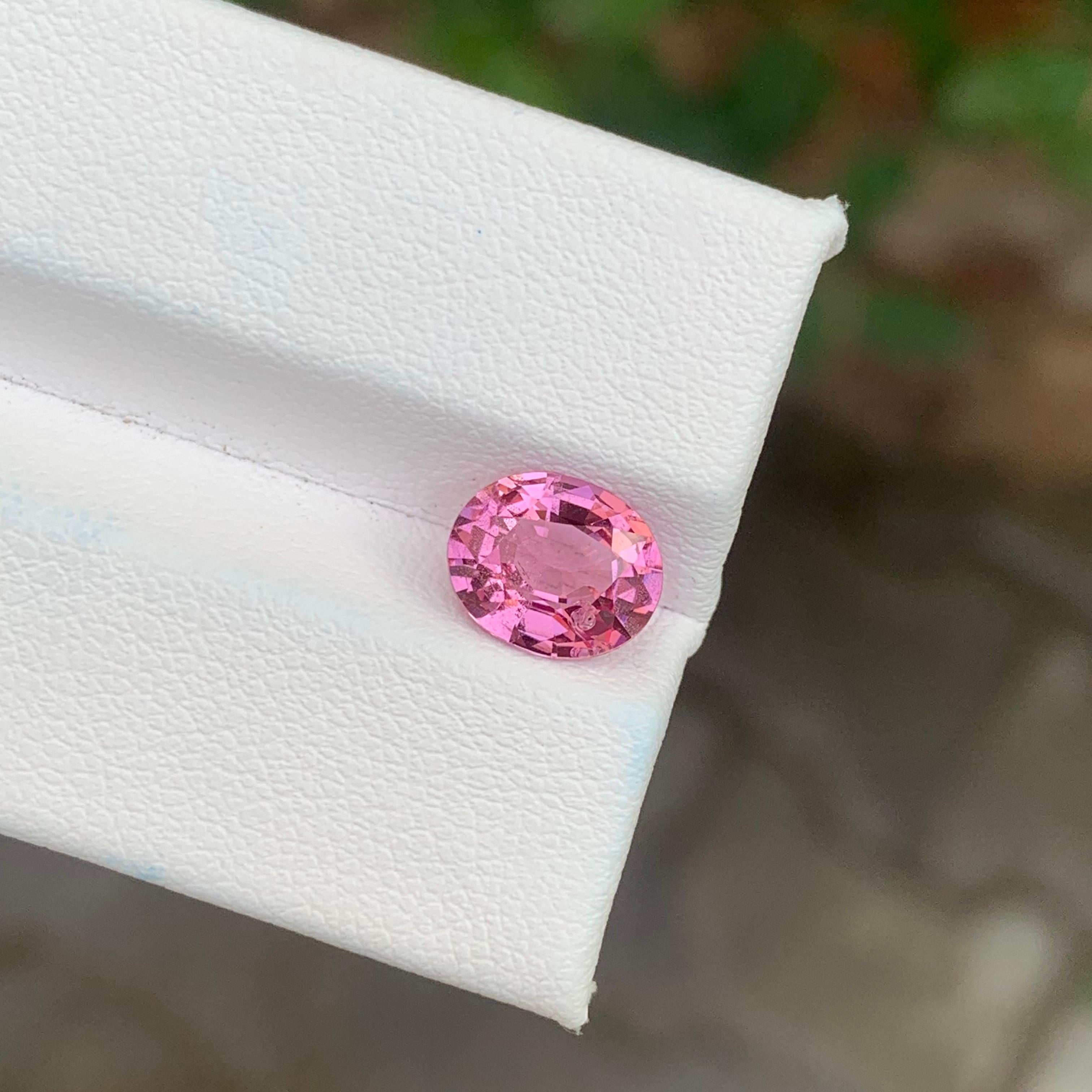 Cushion Cut 2.30 Carat Natural Loose Pink Spinel Cushion Shape Tanzania’s Gemstone For Sale
