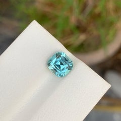 2.30 Carat Natural Loose Seafoam Tourmaline Cushion Shape Gemstone (pierre précieuse en forme de coussin)