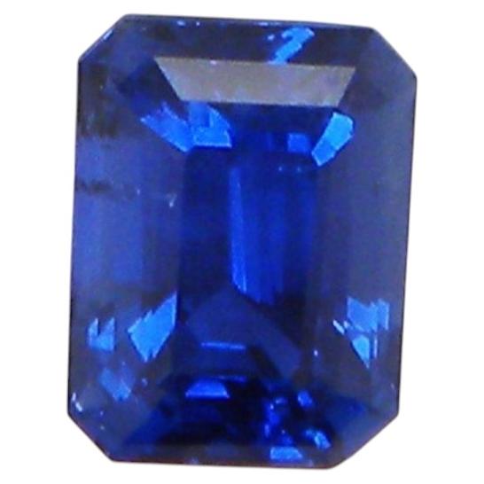 2.30 Carat Octagon-Cut Vivid Royal Blue Sapphire
