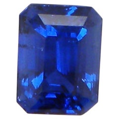 2.30 Carat Octagon-Cut Vivid Royal Blue Sapphire