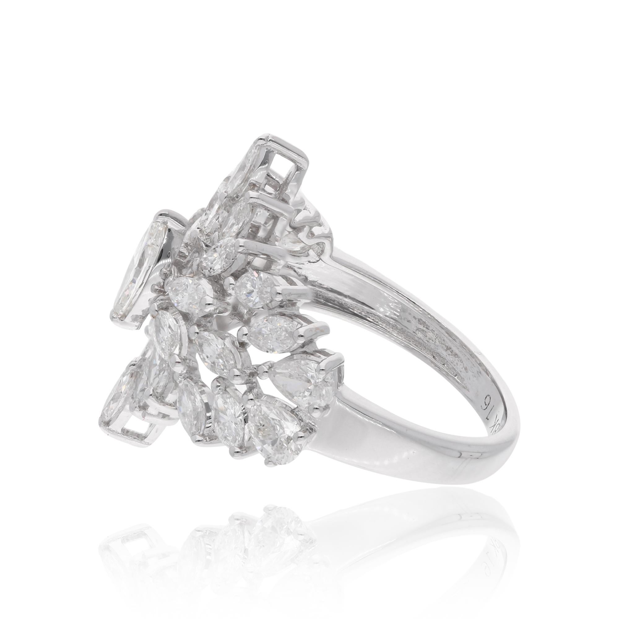 Artikel-Code :- SER-22285
Bruttogewicht :- 5.78 gm
18k Weißgold Gewicht :- 5.32 gm
Natürlicher Diamant Gewicht, :- 2.30 Ct. ( DURCHSCHNITTLICHE DIAMANT-REINHEIT SI1-SI2 & FARBE H-I )
Ring Größe :- 7 US & Alle Größe verfügbar

✦