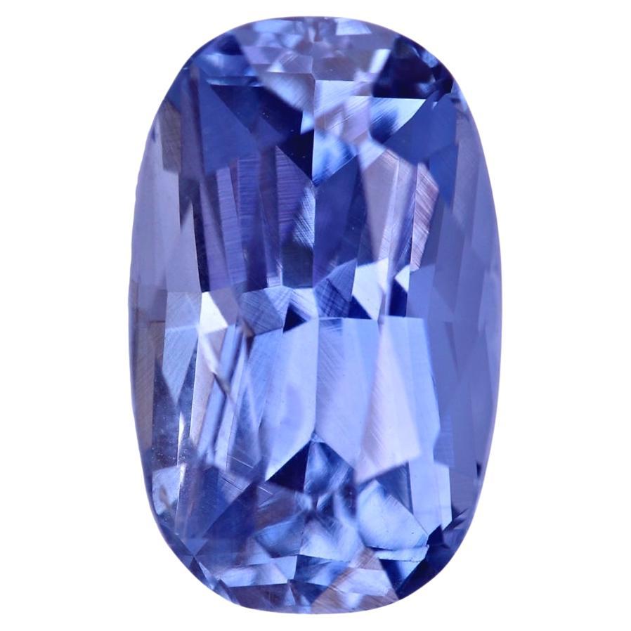 Blue Sapphire Unheated Cornflower Blue Cushion Shape 3.41ct CB