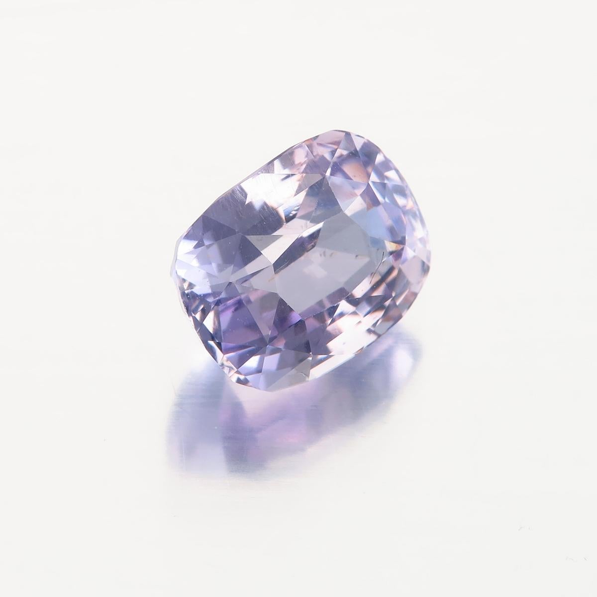 Antique Cushion Cut 2.30 Carat Violet Spinel from Sri Lanka No Heat For Sale