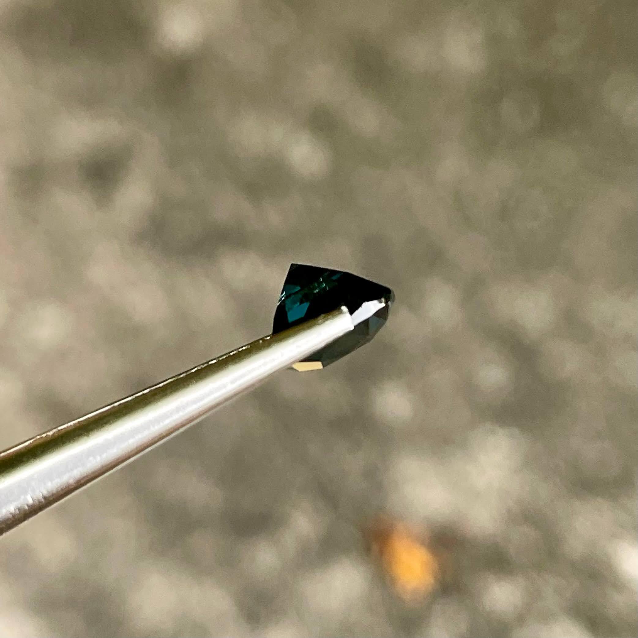 Women's or Men's 2.30 carats Deep Blue Spinel Stone Cushion Cut Natural Burmese Gemstone For Sale