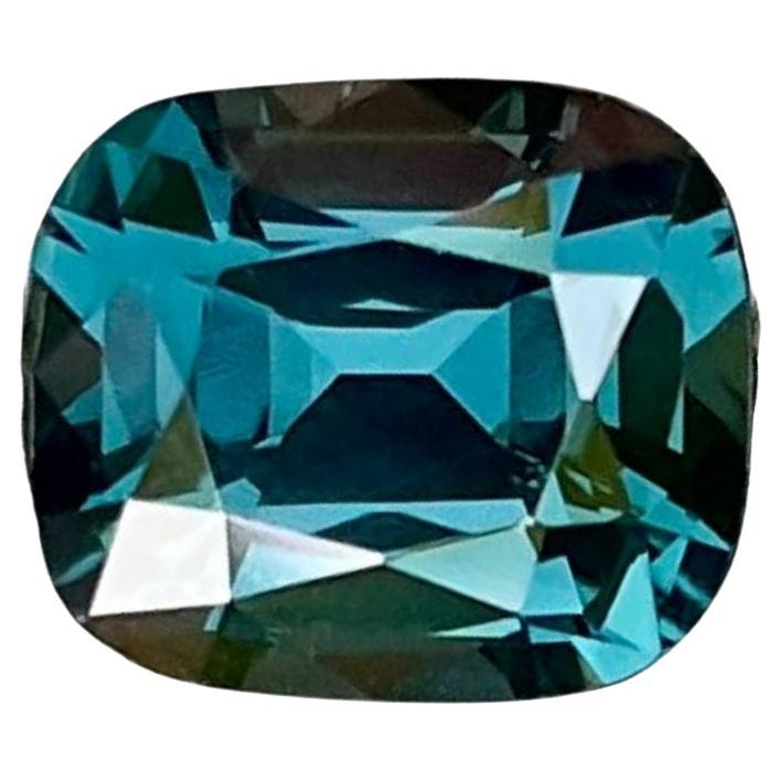 2.30 carats Deep Blue Spinel Stone Cushion Cut Natural Burmese Gemstone For Sale