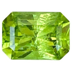 2.30 carats Green Peridot Stone Radiant Cut Natural Pakistani Gemstone