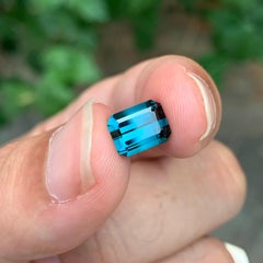 2.30 Carats Natural Faceted Indicolite Tourmaline For Jewelry Making