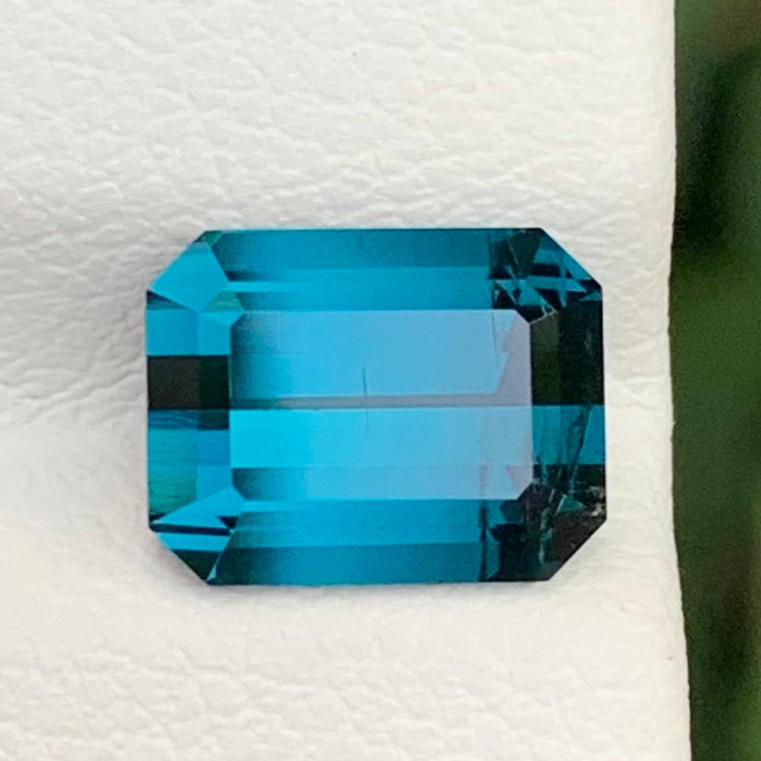 2.30 Carats Natural Faceted Indicolite Tourmaline For Jewelry Making Neuf - En vente à Brisbane, AU