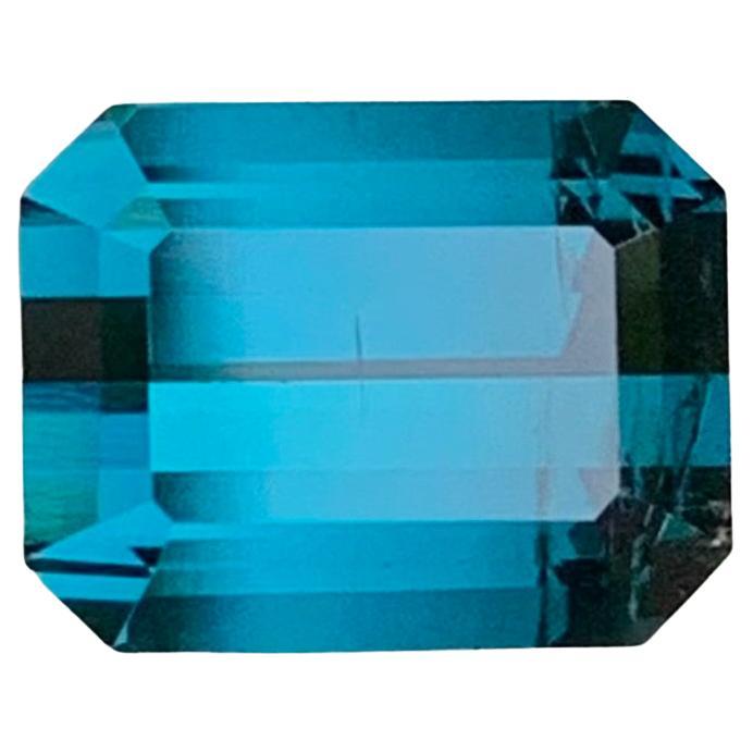 2.30 Carats Natural Faceted Indicolite Tourmaline For Jewelry Making en vente
