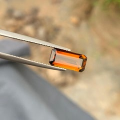 2.30 Carats Natural Faceted Tourmaline Emerald Cut From Congo Mine