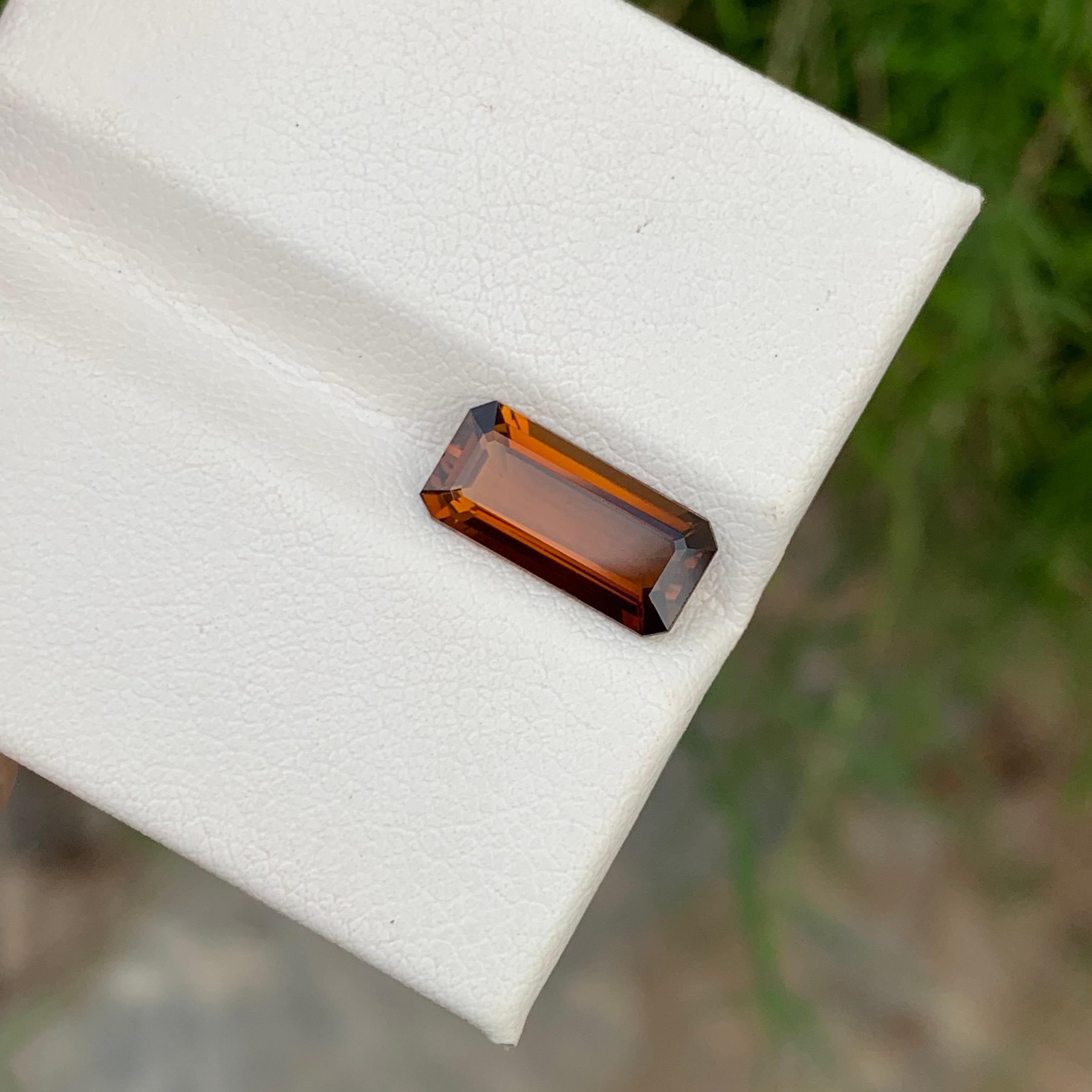 2.30 Carats Natural Faceted Tourmaline Emerald Cut From Congo Mine For Sale 4