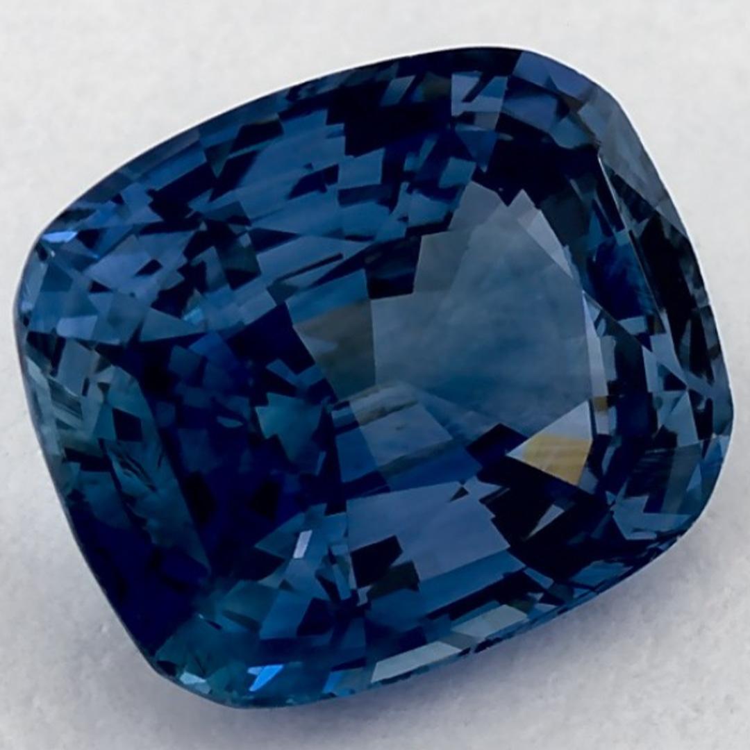 2.30 qt Zafiro Azul Cushion Gema Suelta Corte cojín en venta