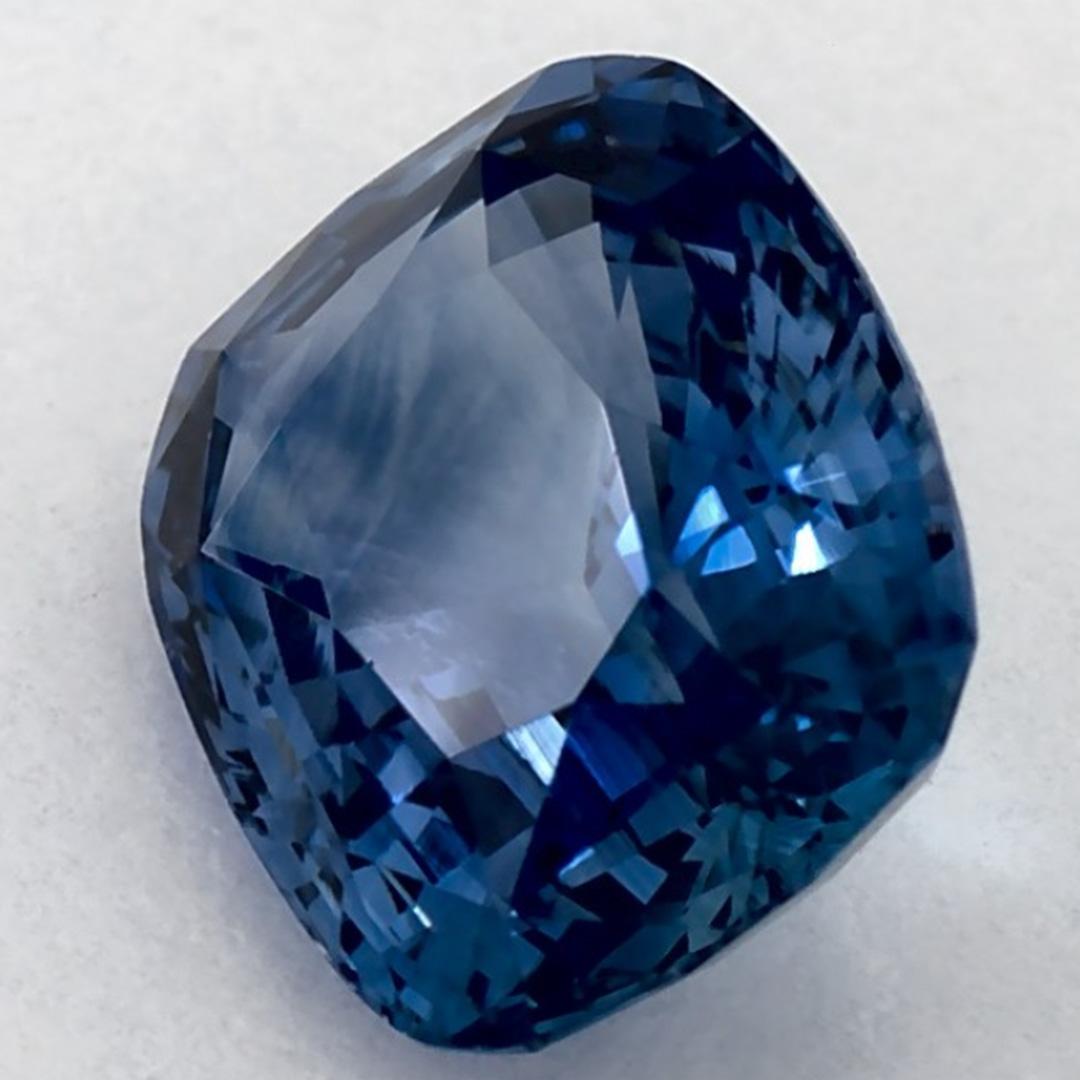 De las mujeres 2.30 qt Zafiro Azul Cushion Gema Suelta en venta