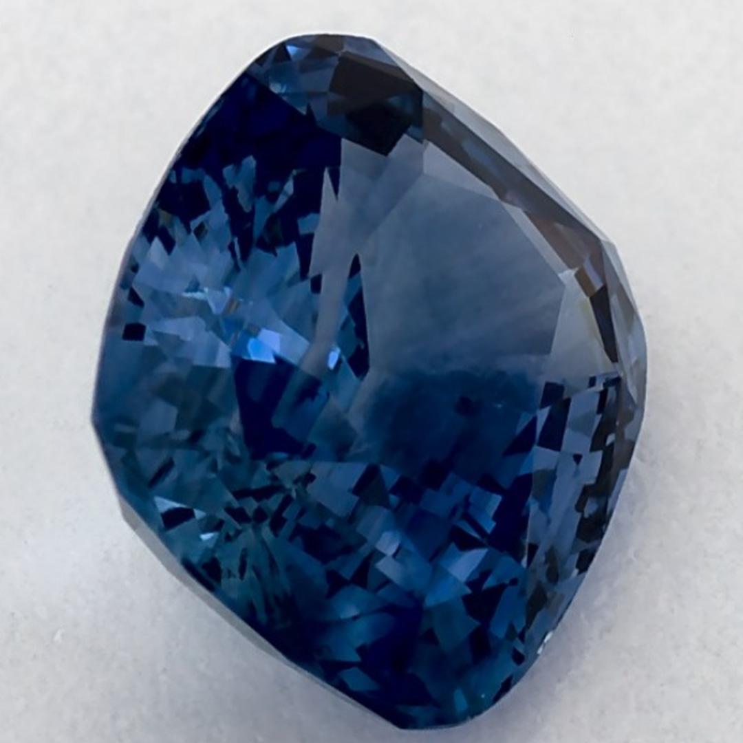 2.30 qt Zafiro Azul Cushion Gema Suelta en venta 2