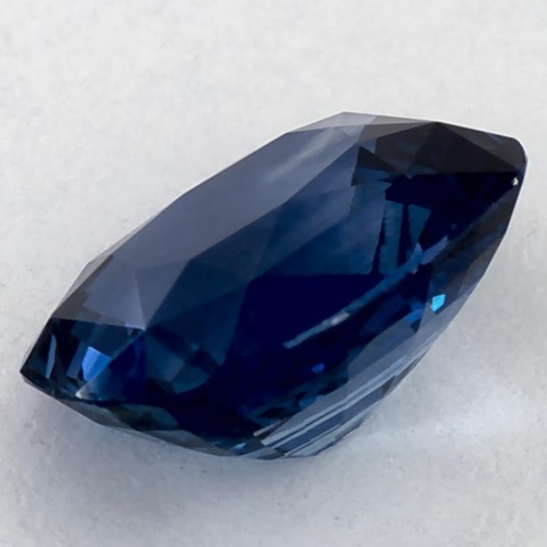 2.30 qt Zafiro Azul Cushion Gema Suelta en venta 3