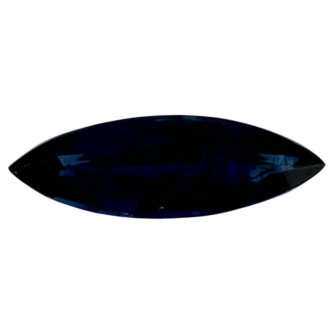 2.30 Ct Blue Sapphire Marquise Loose Gemstone For Sale