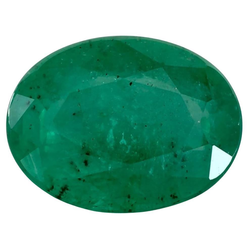 2.30 Ct Emerald Oval Loose Gemstone For Sale