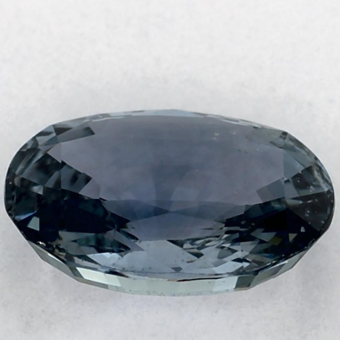 2.30 Ct Green Sapphire Oval Loose Gemstone (Saphir vert ovale en vrac) Neuf - En vente à Fort Lee, NJ